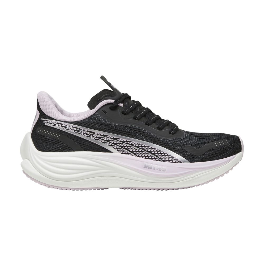 Pre-owned Puma Wmns Velocity Nitro 3 'black Silver Grape Mist'