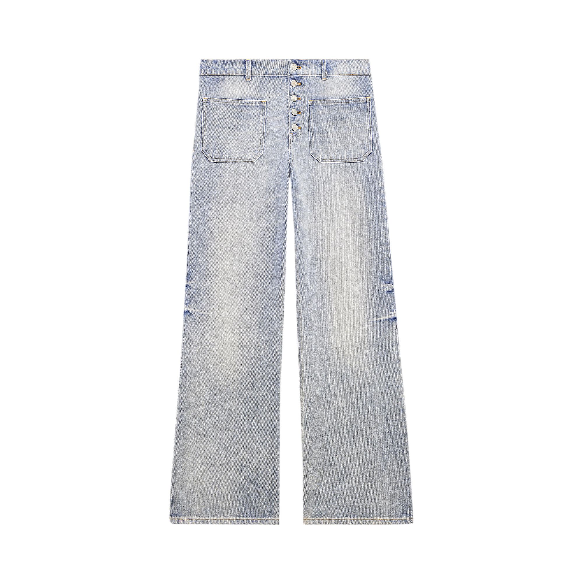 Courrèges Multiflex Denim Baggy Pants 'Light Blue Wash' | Men's Size 46