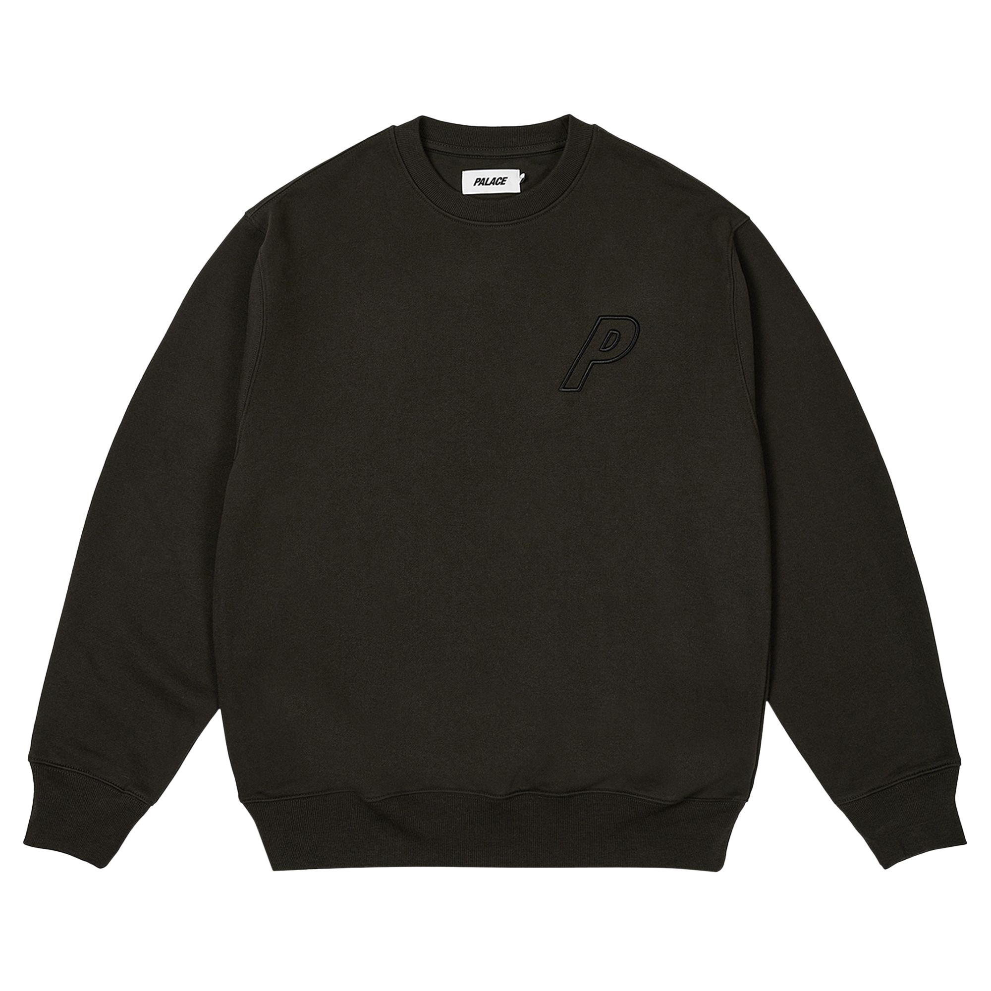 Palace Outline P-3 Crew 'Black' | Men's Size L