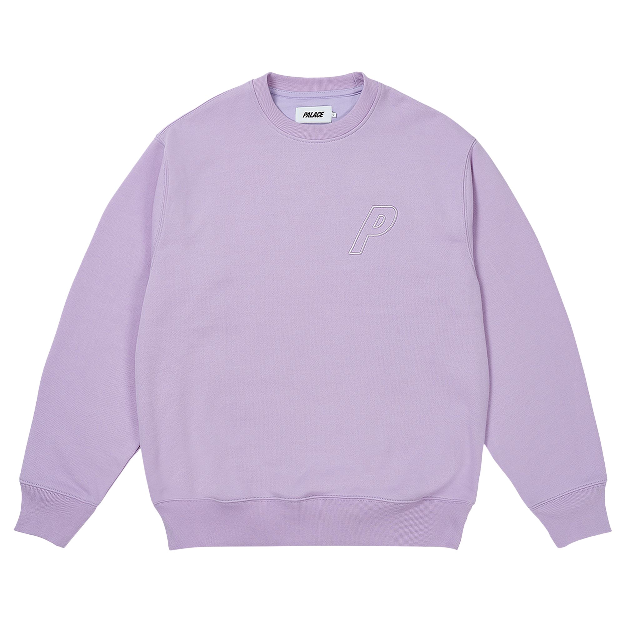 Pre-owned Palace Outline P-3 Crew 'bloom Purple' | Men's Size Xl