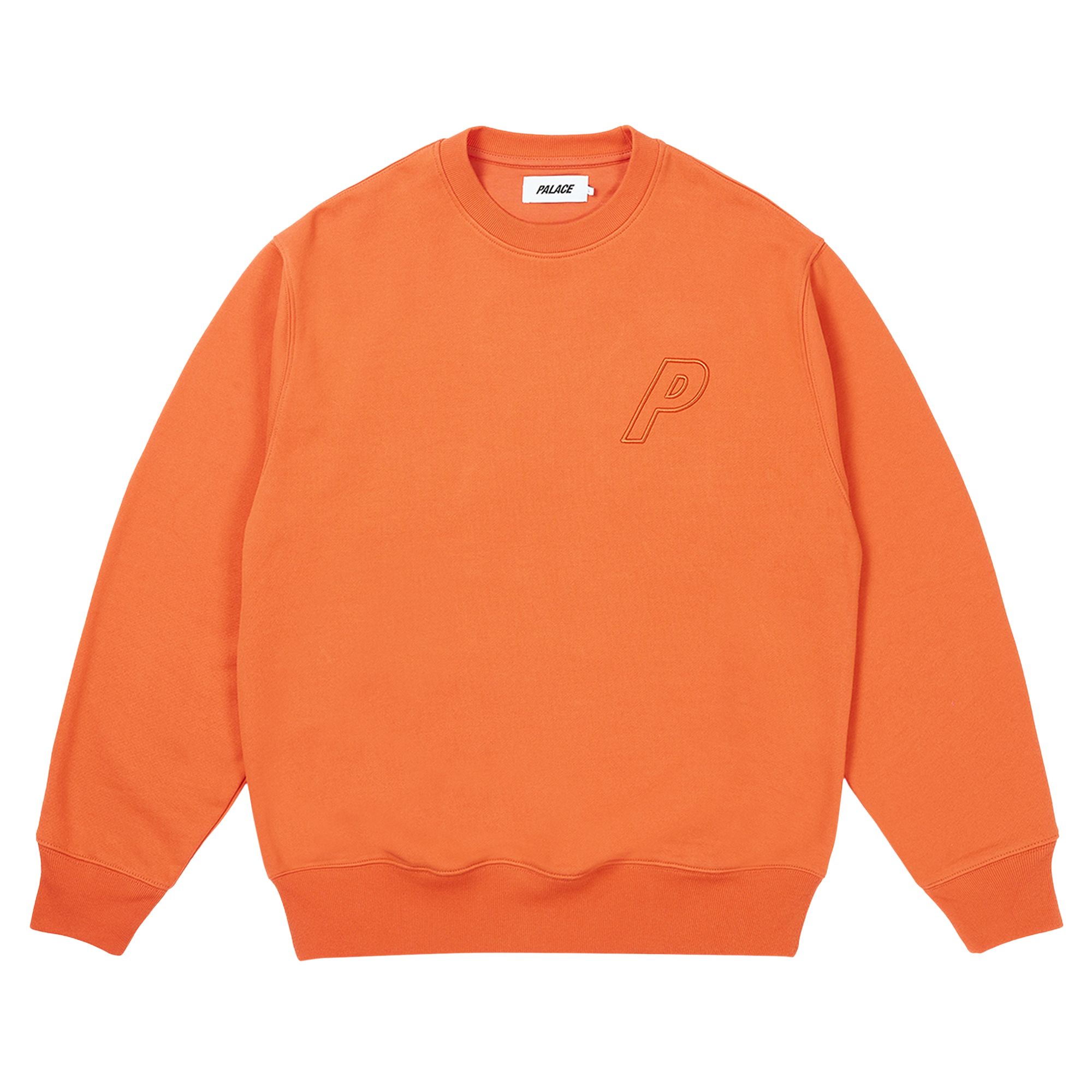 Pre-owned Palace Outline P-3 Crew 'rouge' | Red | Men's Size Xl