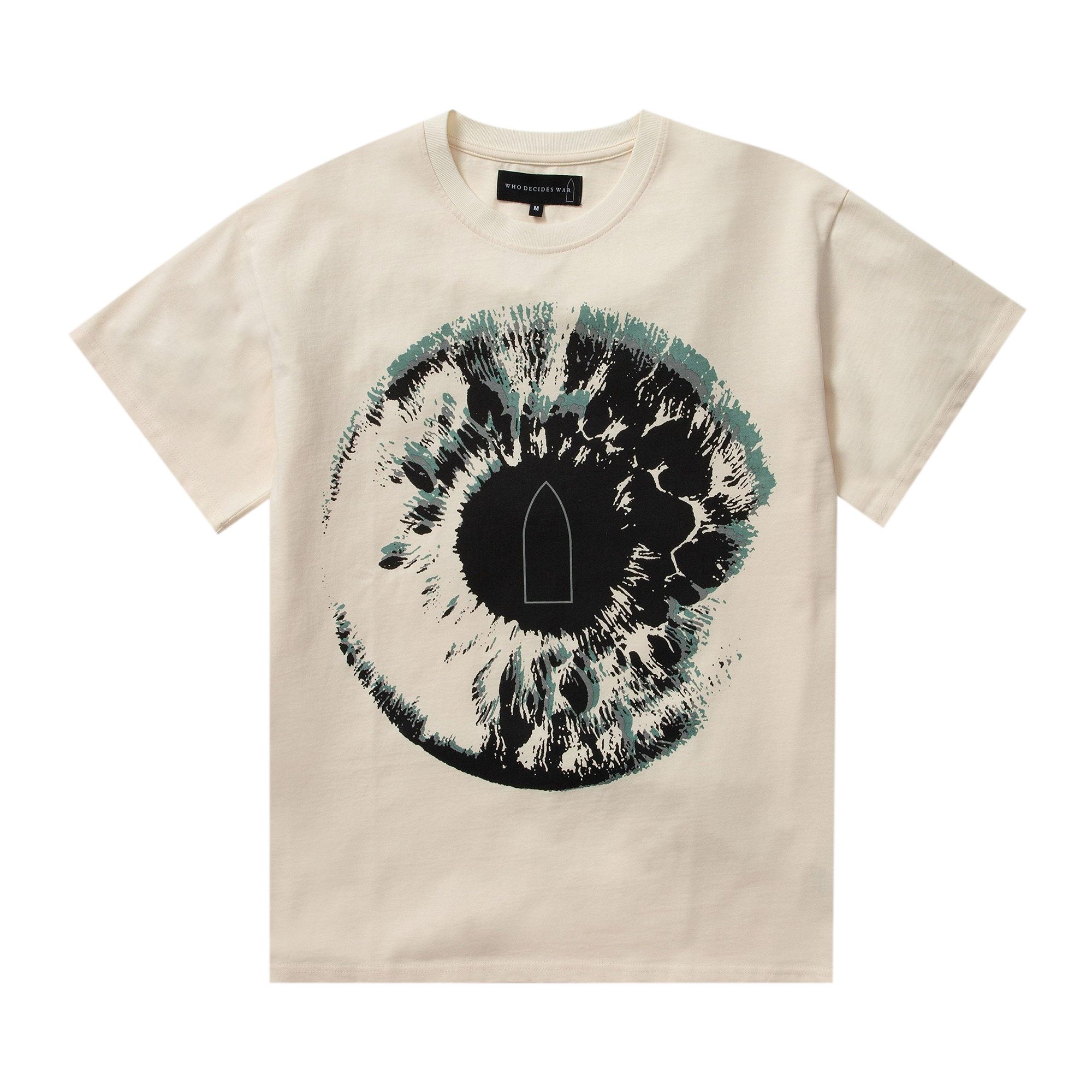 Pre-owned Who Decides War Eye T-shirt 'ivory' | Cream | Men's Size Xxl In White