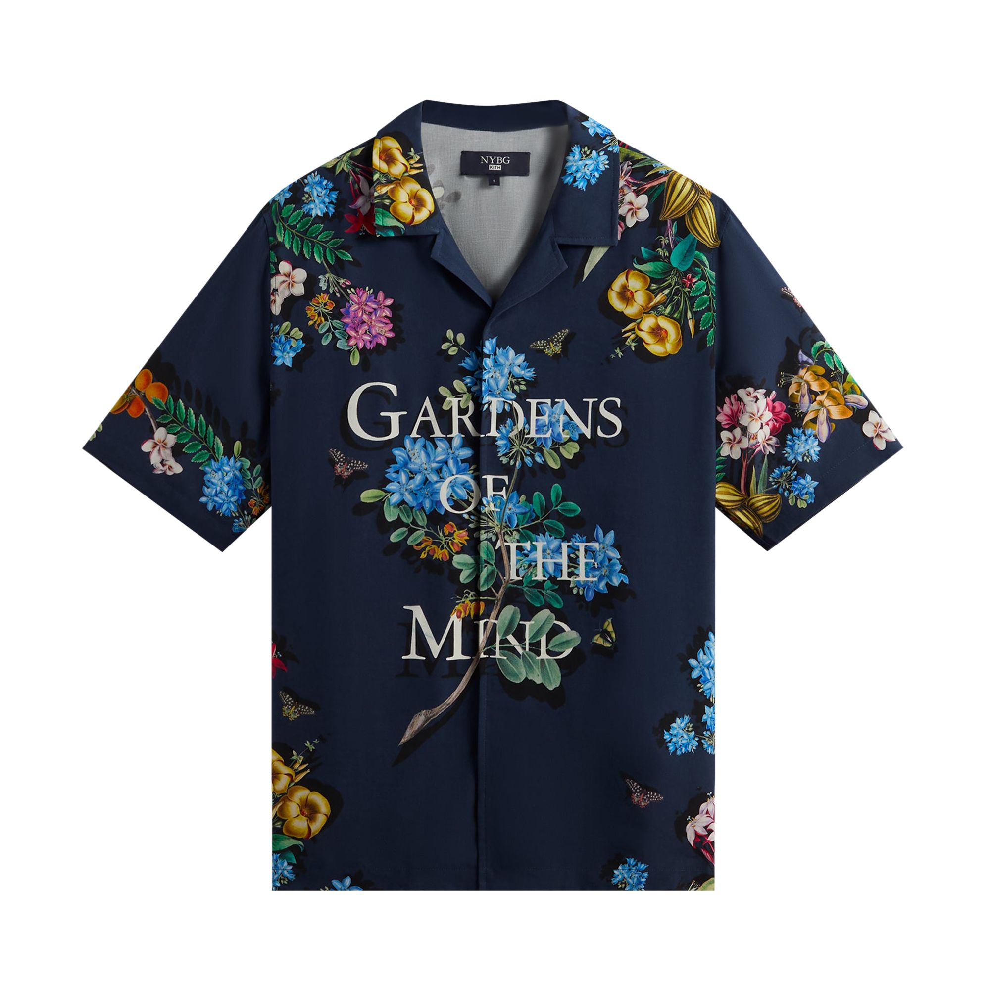 Kith x New York Botanical Gardens Gardens of the Mind Thompson Shirt 'Nocturnal' | Blue | Men's Size XL