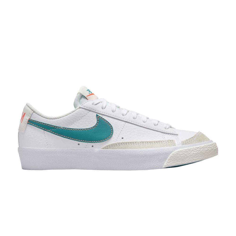 Pre-owned Nike Blazer Low '77 Gs 'white Aquamarine' | Kid's Size 4.5