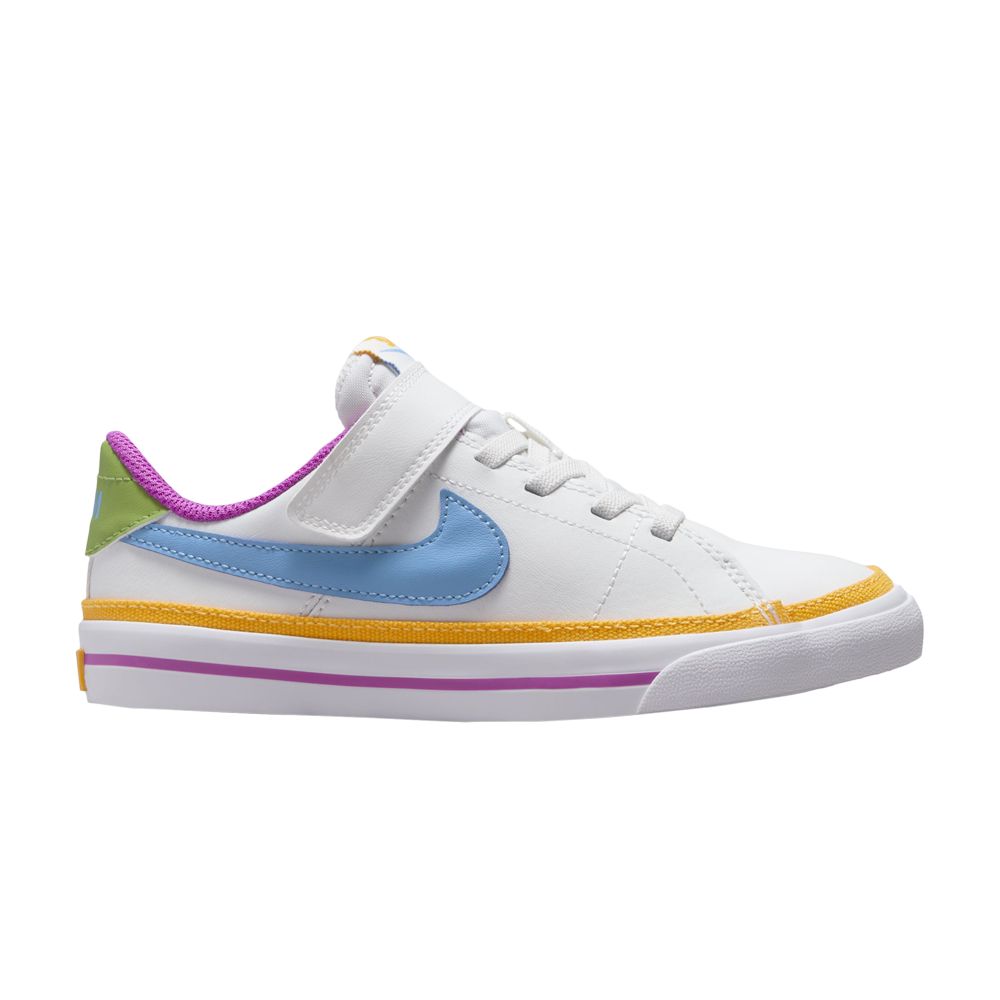 Pre-owned Nike Court Legacy Lift Ps 'white Multi-color' | Kid's Size 2