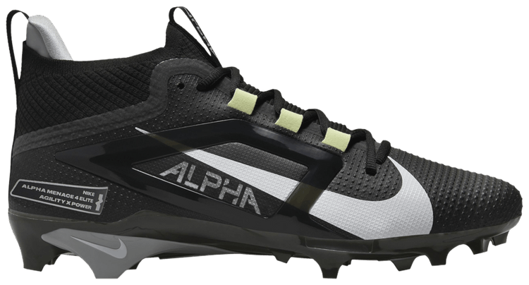 Buy Nike Alpha Menace 4 Elite 'Black White' - FD7036 001 | GOAT