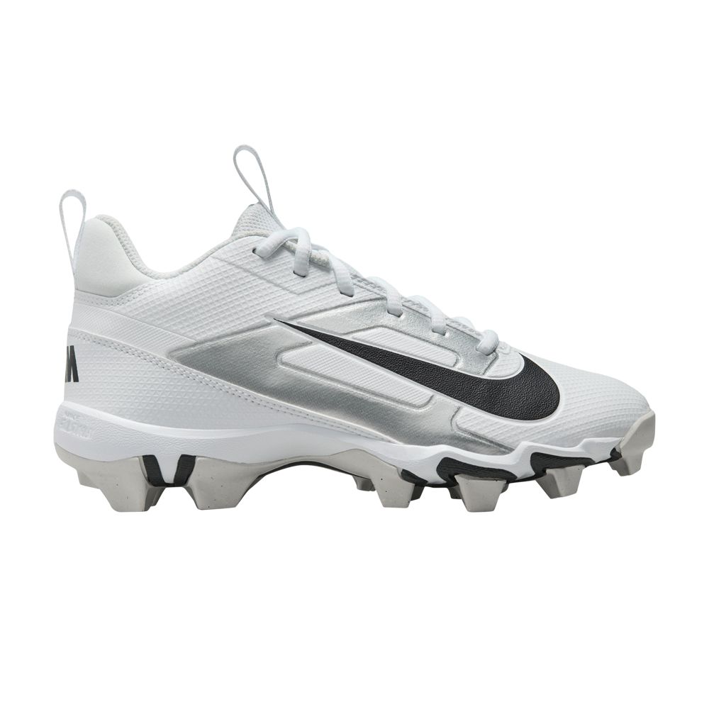 Pre-owned Nike Alpha Menace 4 Shark Gs 'white Metallic Silver' | Kid's Size 11