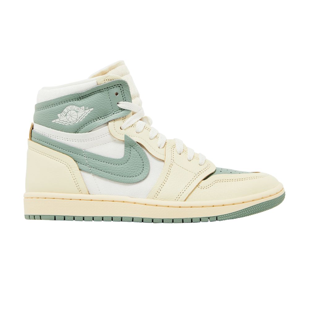Pre-owned Air Jordan Wmns 1 High Method Of Make 'jade Smoke' In Cream