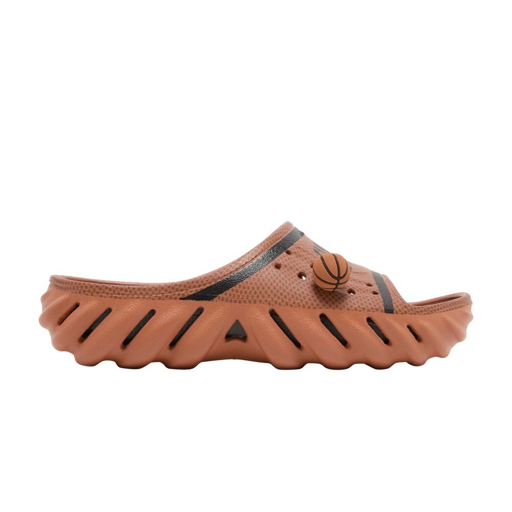 Pre-owned Crocs Nba X Echo Slide 'sienna' In Brown