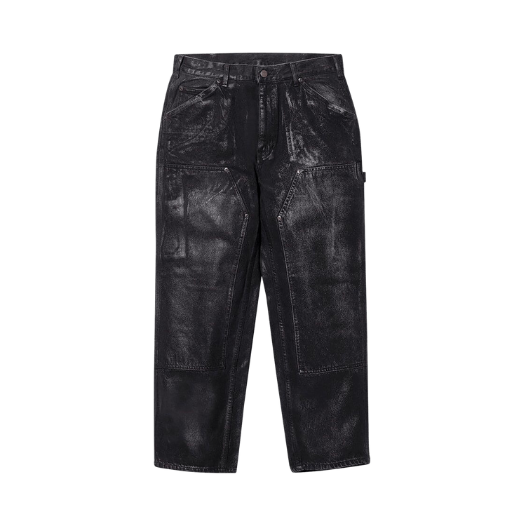Size 30 Supreme x MM6 Maison Margiela Foil Double Knee Painter Pant 'Black'