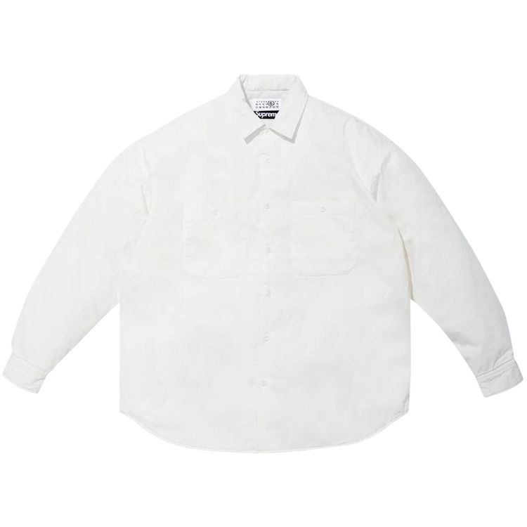 Supreme MM6 Padded Shirt white M 正式的 - ジャケット・アウター