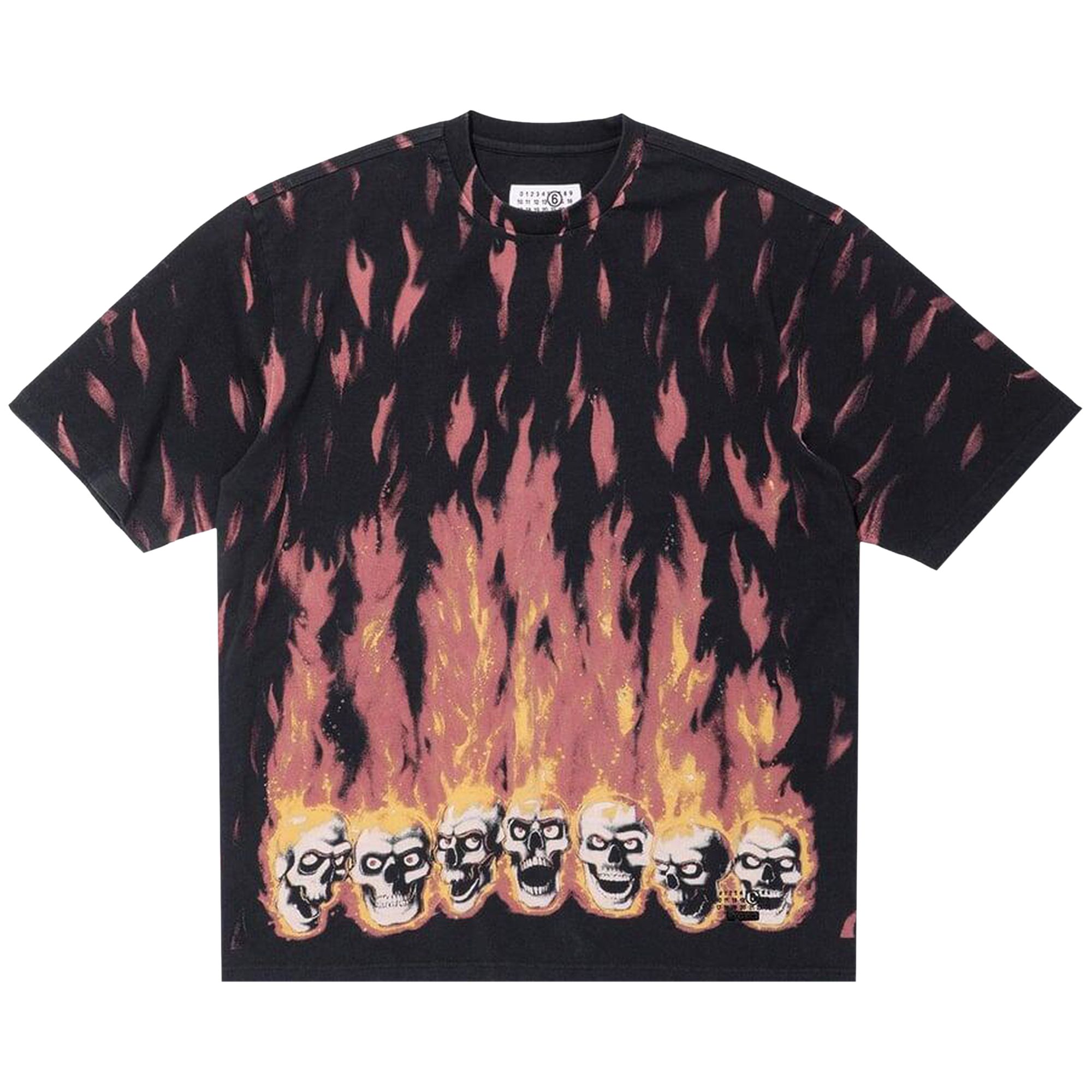 Supreme x MM6 Maison Margiela Liquid Blue Oversized Tee 'Black' | Men's Size 2XL