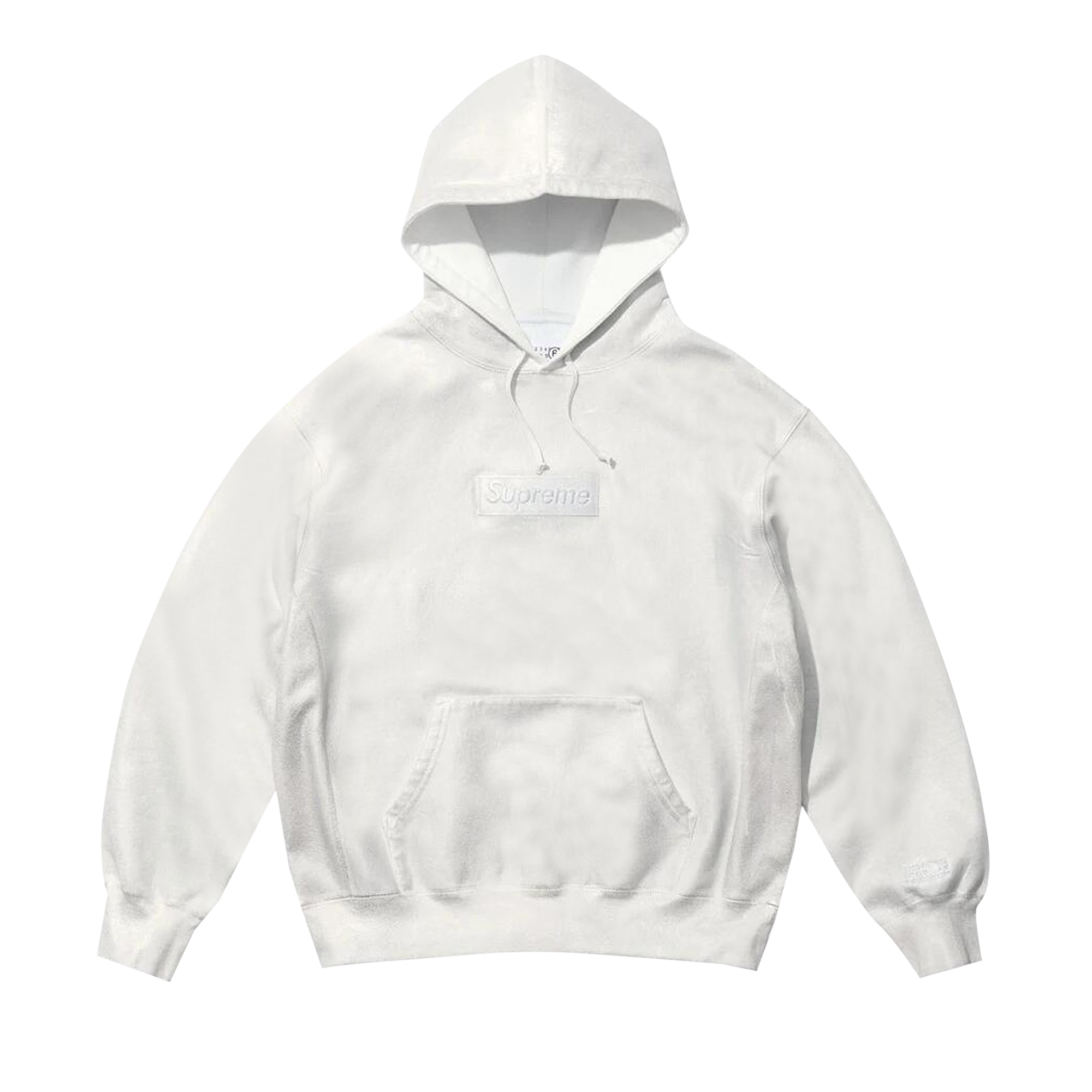 Buy Supreme x MM6 Maison Margiela Foil Box Logo Hooded Sweatshirt 'White' -  SS24SW33 WHITE | GOAT