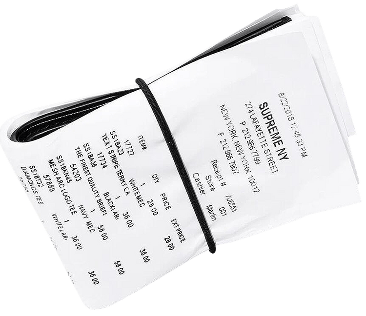 Supreme x MM6 Maison Receipt Wallet(Supreme x MM6 Receipt Supreme x MM6 Maison Receipt Wallet(Supreme x MM6 Receipt