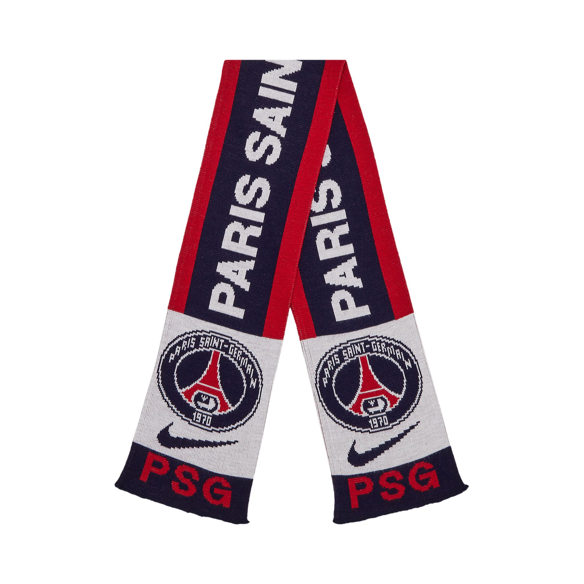 Pre-owned Paris Saint-germain Stadium Scarf 'red/navy' | Men's Size Onesize