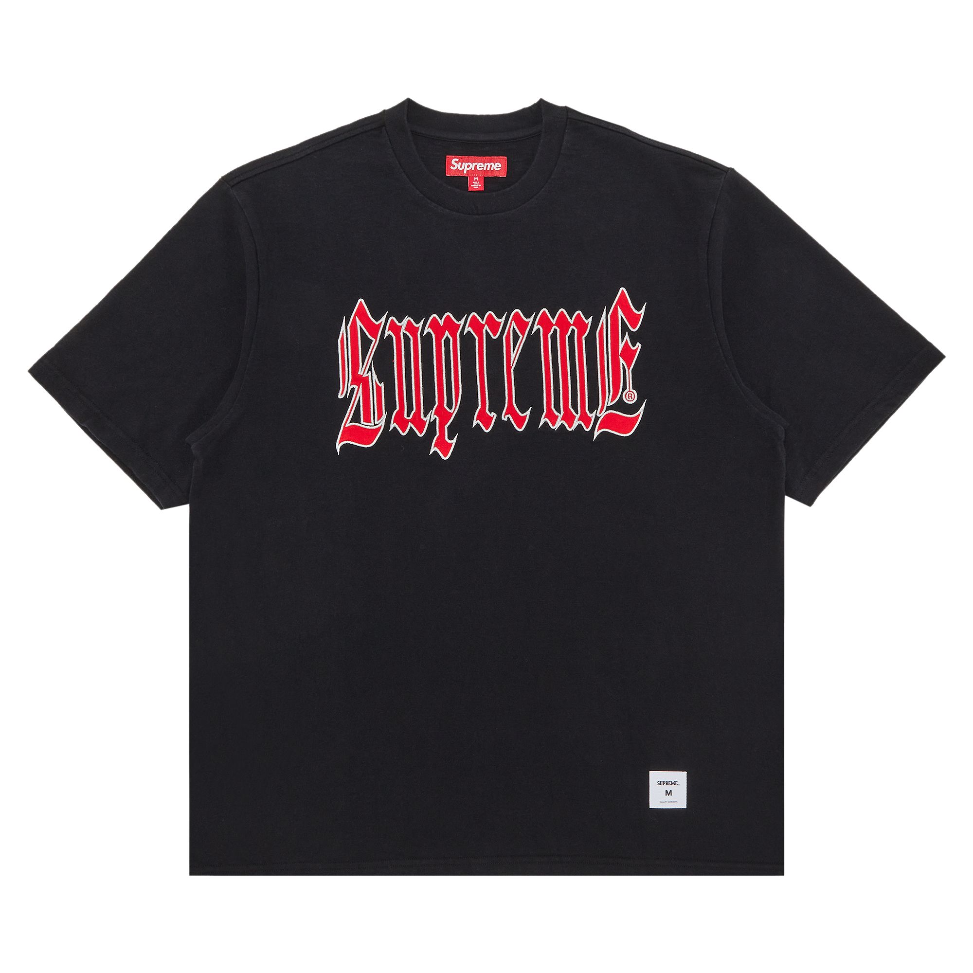 Supreme Old English Short-Sleeve Top 'Black' | Men's Size M