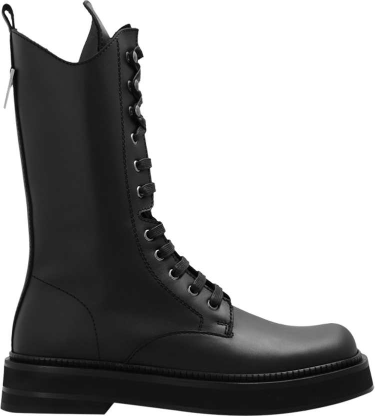 The Attico Robin Lace Up Combat Boot 'Black'