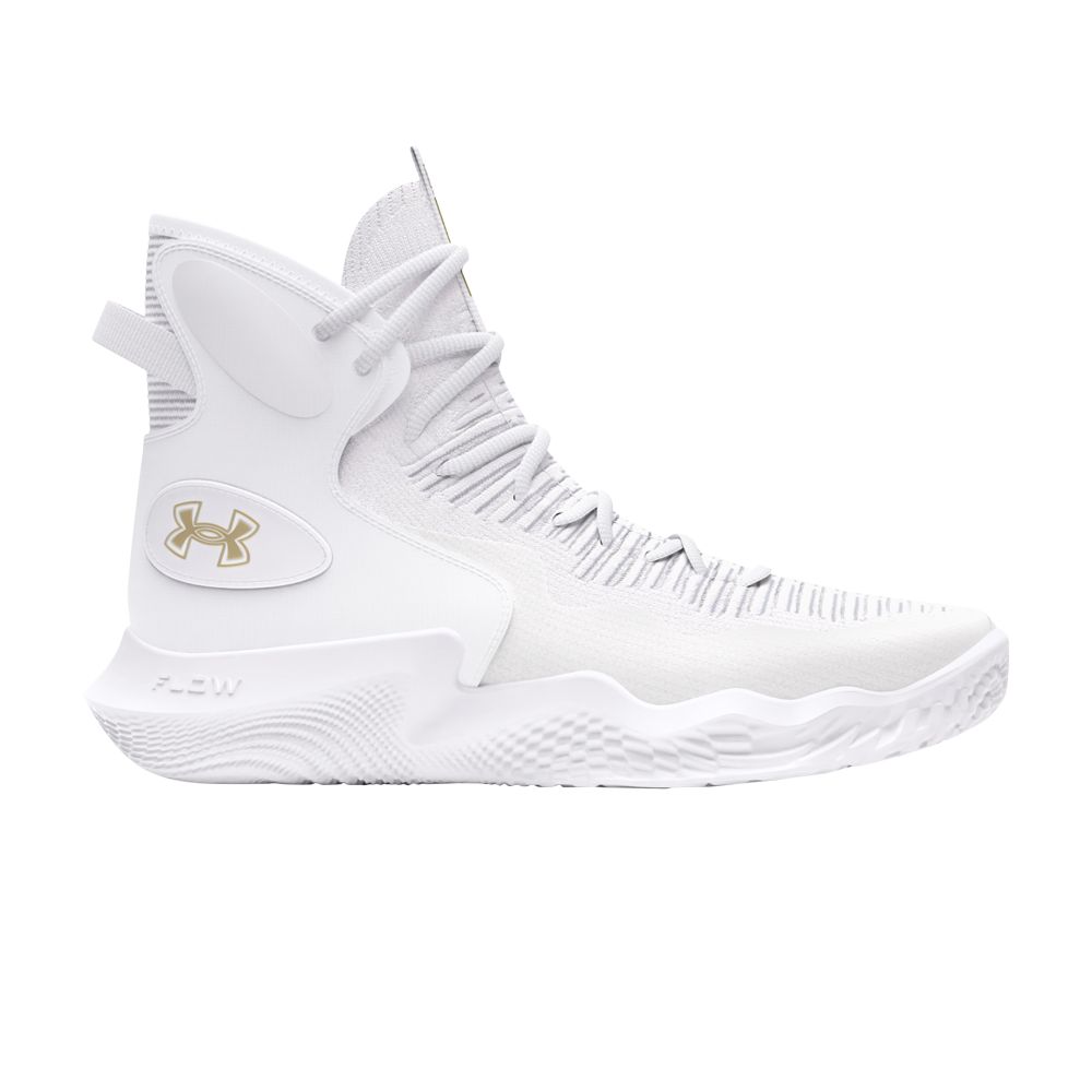 Pre-owned Under Armour Wmns Flow Ace Highlight 'white Metallic Gold'