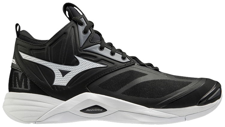 Mizuno Wave Momentum 2 Mid Black White