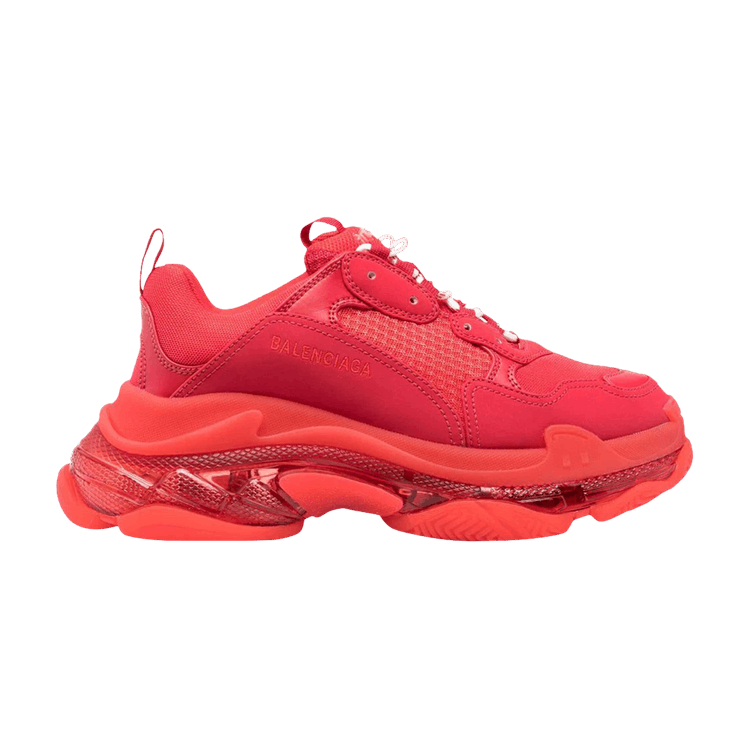 Buy Balenciaga Triple S Sneaker Clear Sole Red White Laces 541624 W2FF3 6060 GOAT AU