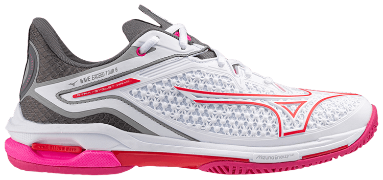 Mizuno Wmns Wave Exceed Tour 6 AC White Radiant Red