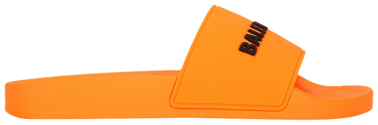 Balenciaga Pool Slides Orange Black