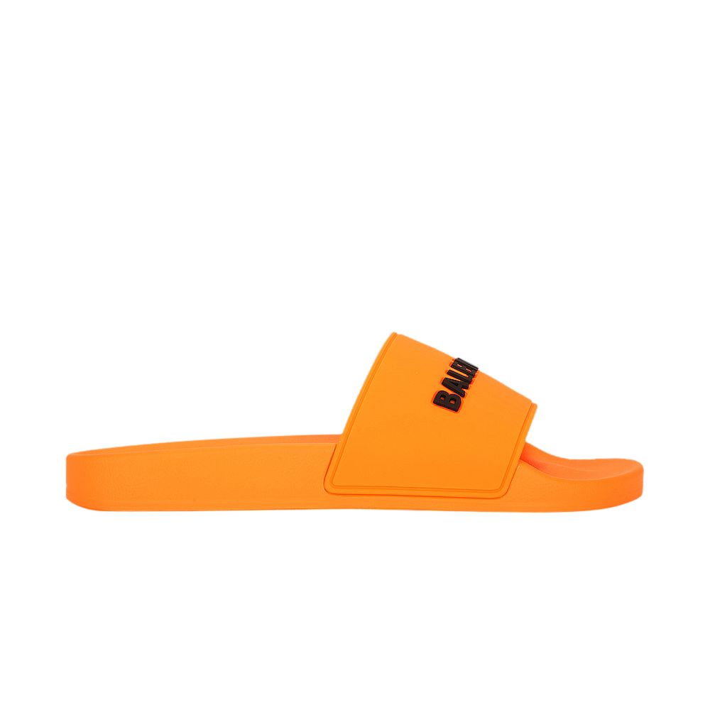 Balenciaga Pool Slides 'Orange Black' | Men's Size 41