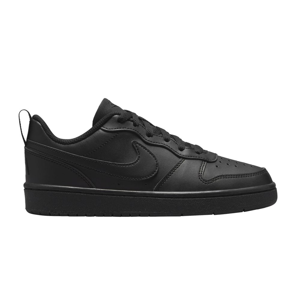 Pre-owned Nike Court Borough Low Recraft Gs 'triple Black' | Kid's Size 5