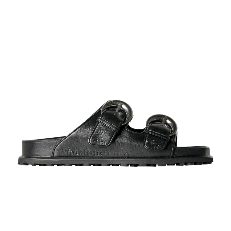 Buy Marine Serre Ground Sandal 'Black Embossed' - F071SS23M
