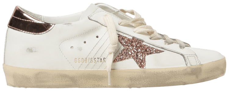 Buy Golden Goose Wmns Superstar White Peach Pink Glitter GWF00101 F005354 11705 GOAT CA