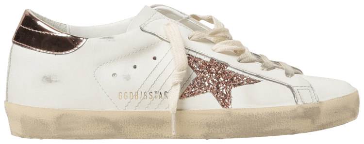 Golden Goose Wmns Superstar 'White Peach Pink Glitter'