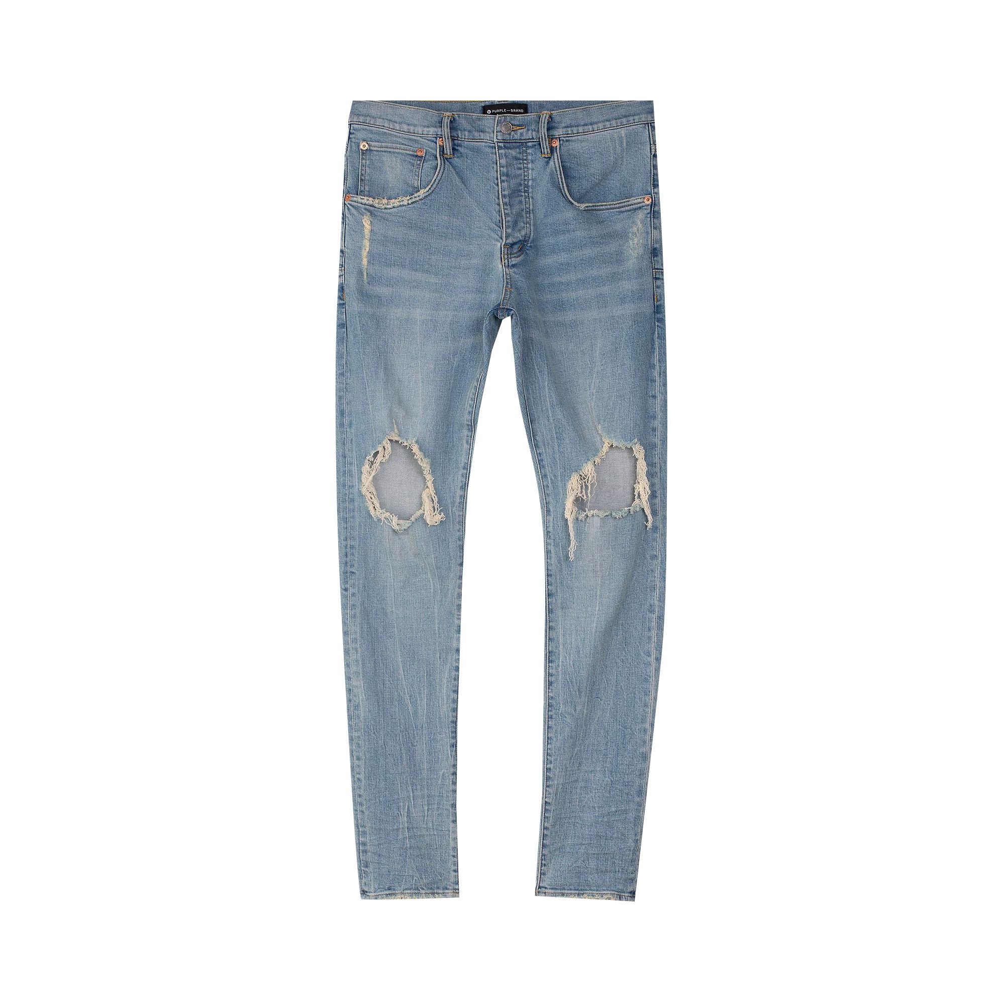 PURPLE BRAND PURPLE BRAND SLIM BLOWOUT JEAN 'BLUE'