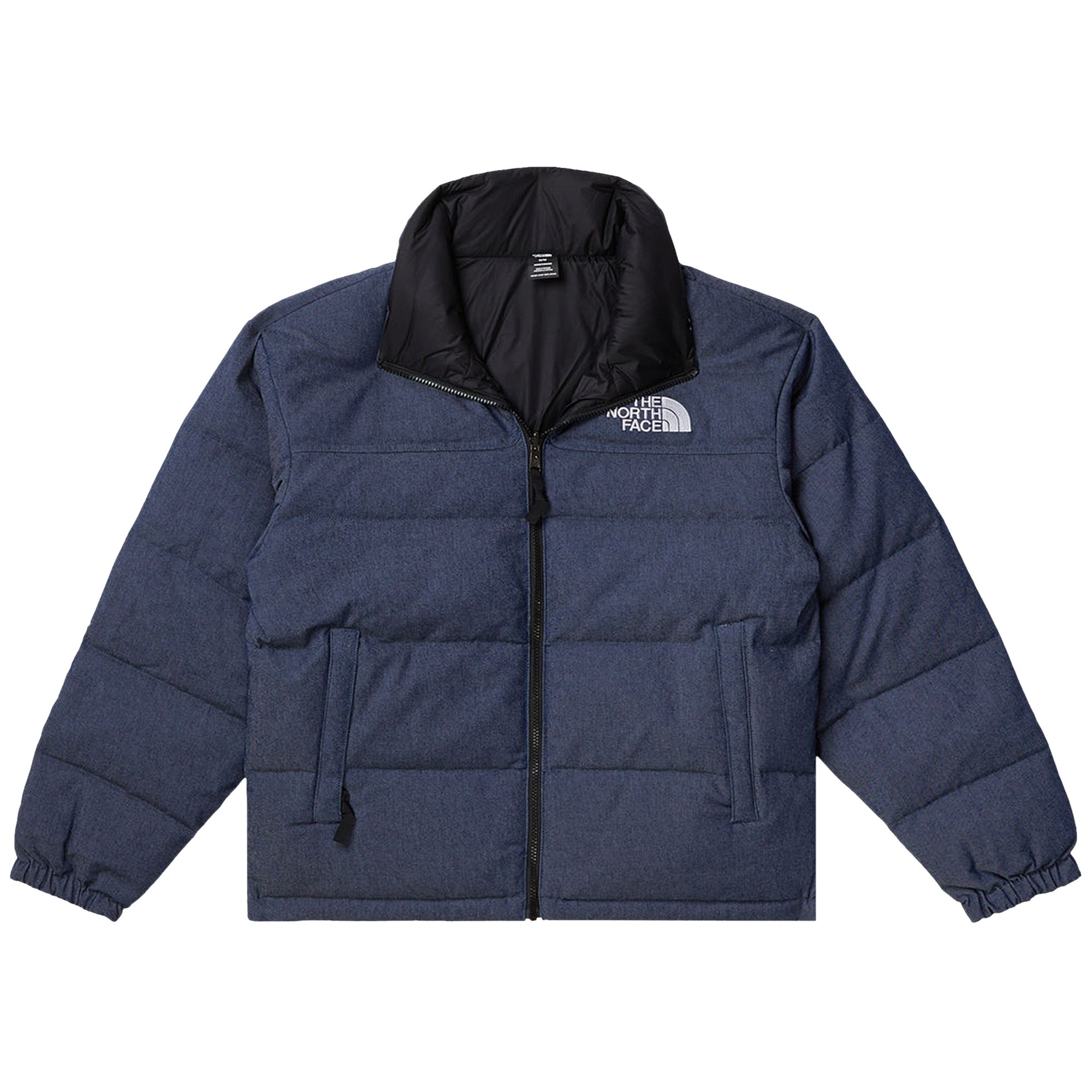 Pre-owned The North Face 92 Reversible Nuptse Jacket 'denim Blue/tnf Black'