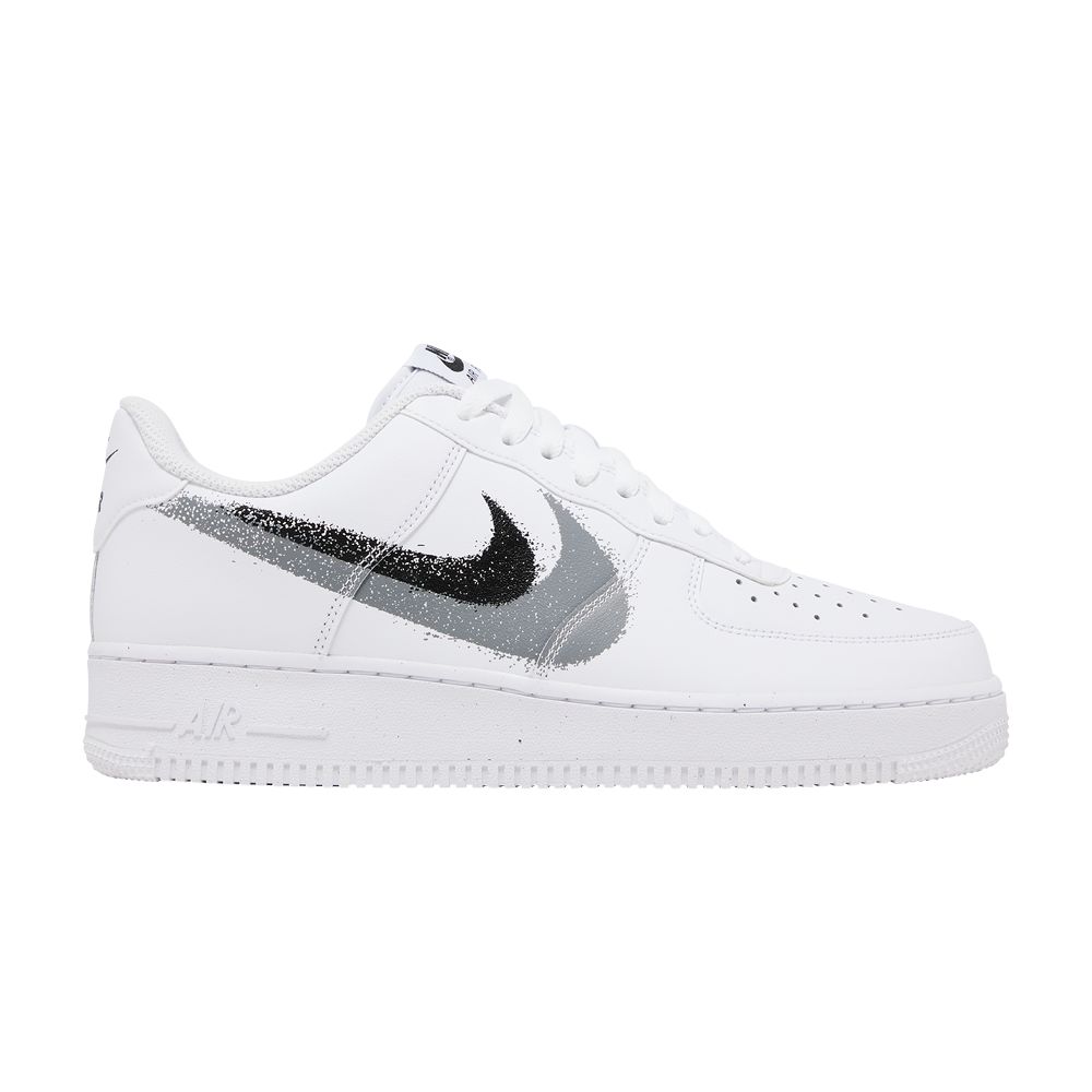 Nike Air Force 1 '07 'Spray Paint Swoosh' | White | Men's Size 4