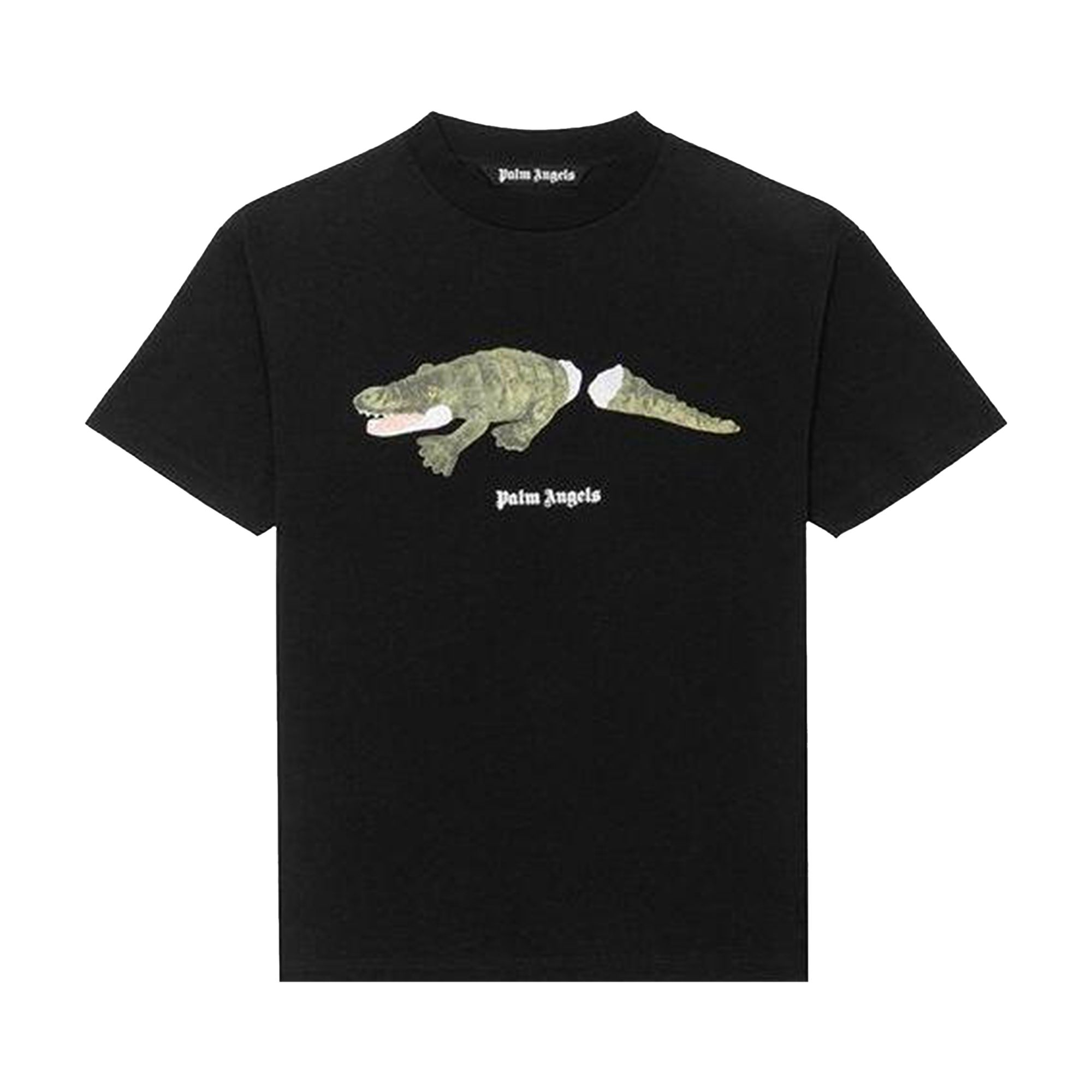 PALM ANGELS PALM ANGELS CROCODILE TEE 'BLACK/GREEN'