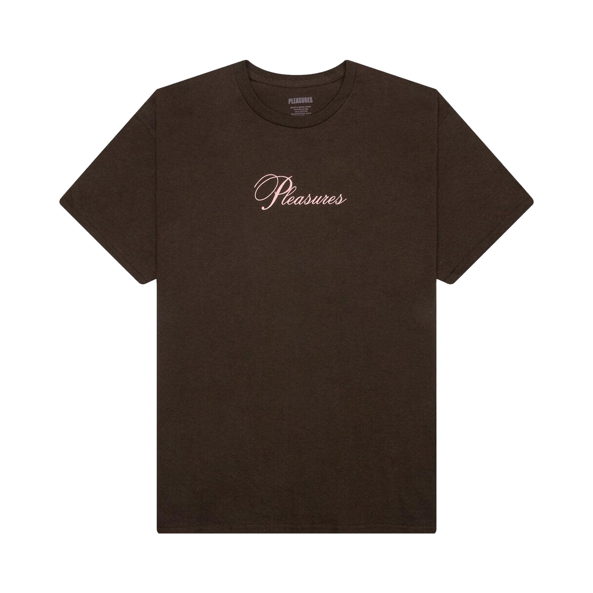 Pre-owned Pleasures Stack T-shirt 'brown'