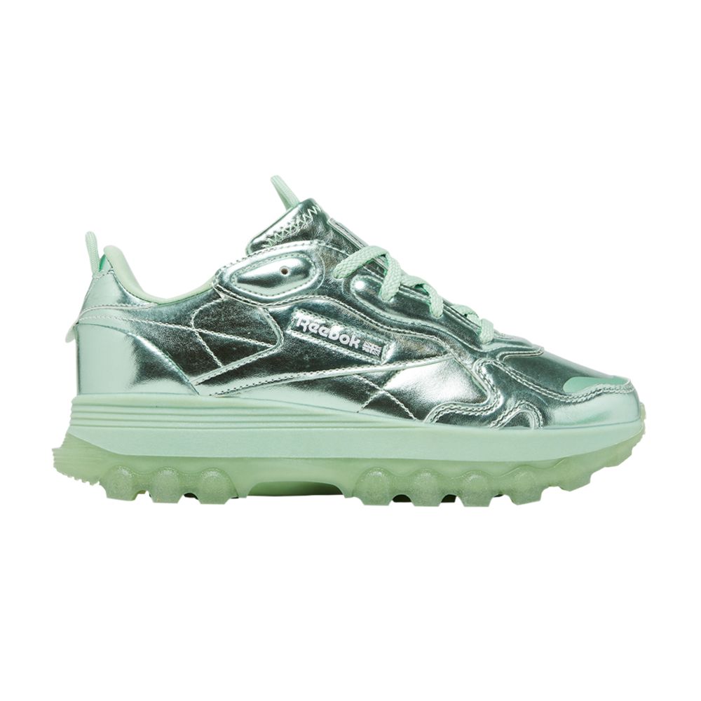 Pre-owned Reebok Cardi B X Classic Leather Big Kid 'semi Pixel Mint' | Green | Kid's Size 5