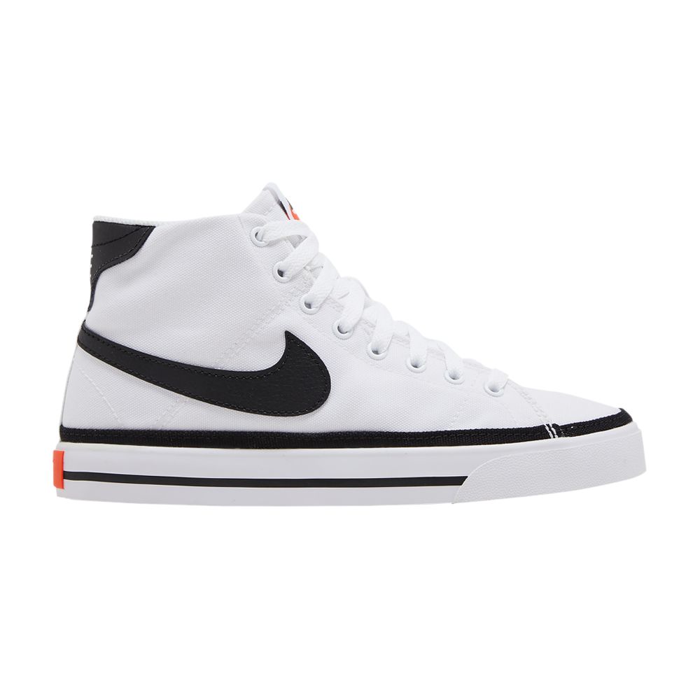Nike Wmns Court Legacy Canvas Mid 'White Black' | Women's Size 8.5