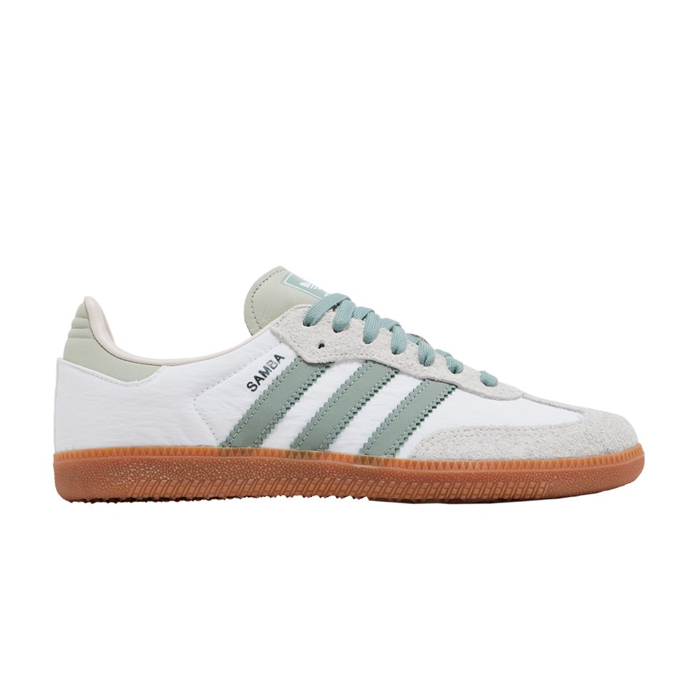 adidas Wmns Samba OG 'White Silver Green' | Women's Size 7