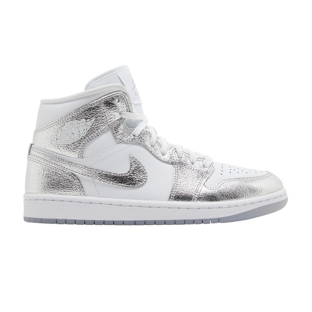 AIR JORDAN WMNS AIR JORDAN 1 MID SE 'METALLIC SILVER'