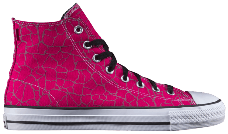 Converse Chuck Taylor All Star Pro High Prime Pink Cracked Print