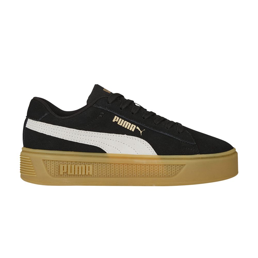 Pre-owned Puma Wmns Smash Platform V3 'black Gum' | Women's Size 5