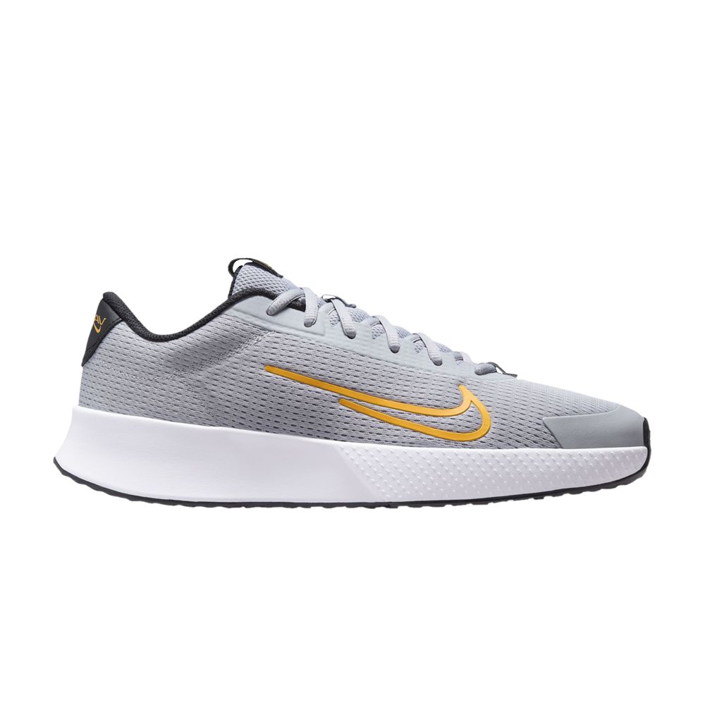 NIKE NIKECOURT VAPOR LITE 2 HC 'WOLF GREY LASER ORANGE'