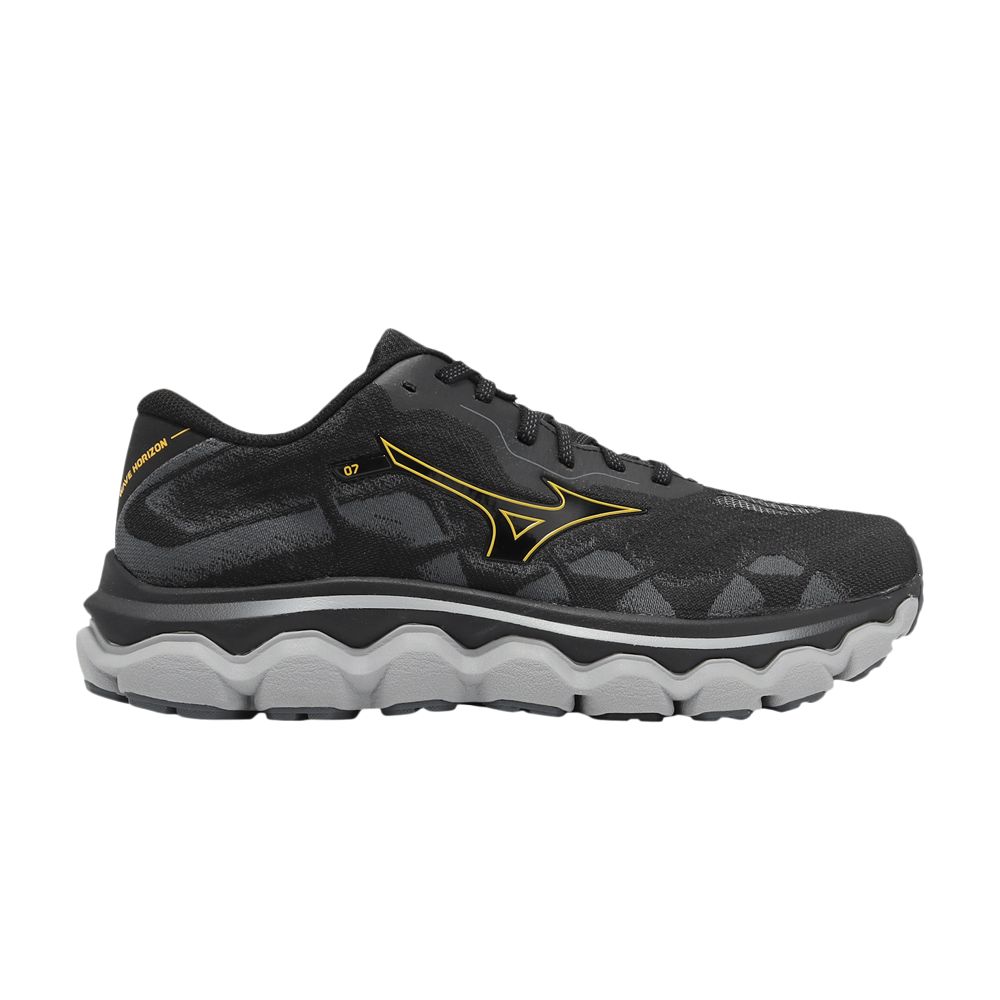 MIZUNO WAVE HORIZON 7 4E WIDE 'BLACK CITRUS'