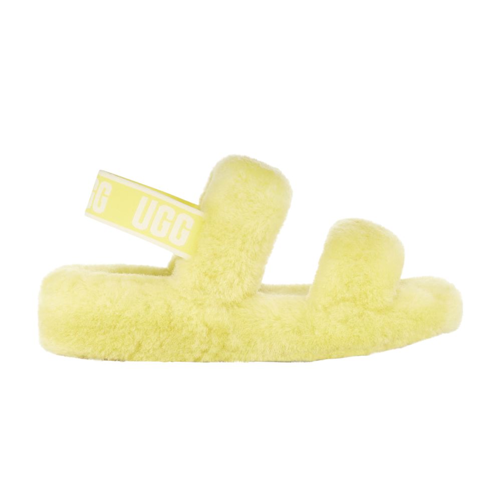 Pre-owned Ugg Wmns Oh Yeah Slide 'margarita' | Yellow | Women's Size 7