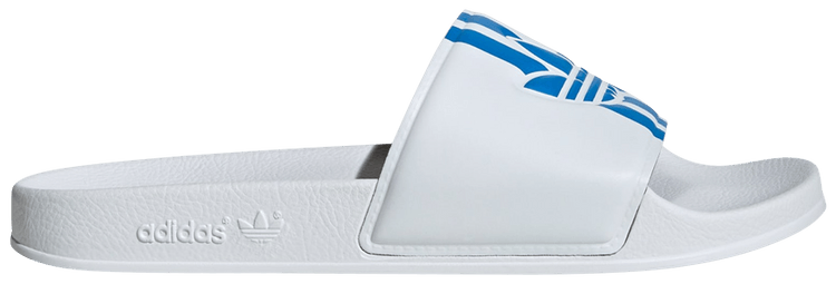 Adidas Adilette Slide White Bright Blue