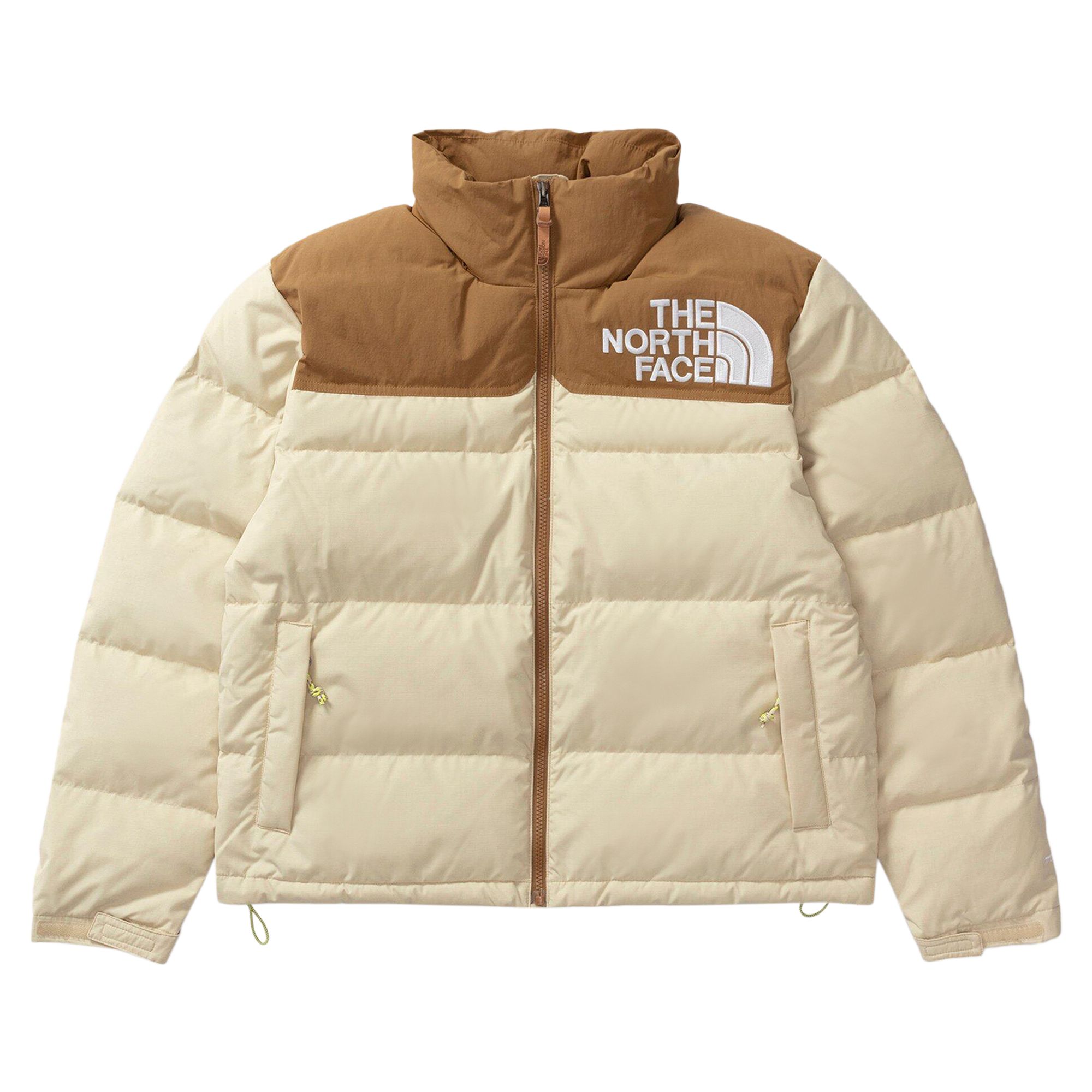 Pre-owned The North Face 90 Low-fi Hi-tek Nuptse Jacket 'gravel/utility Brown' In Cream