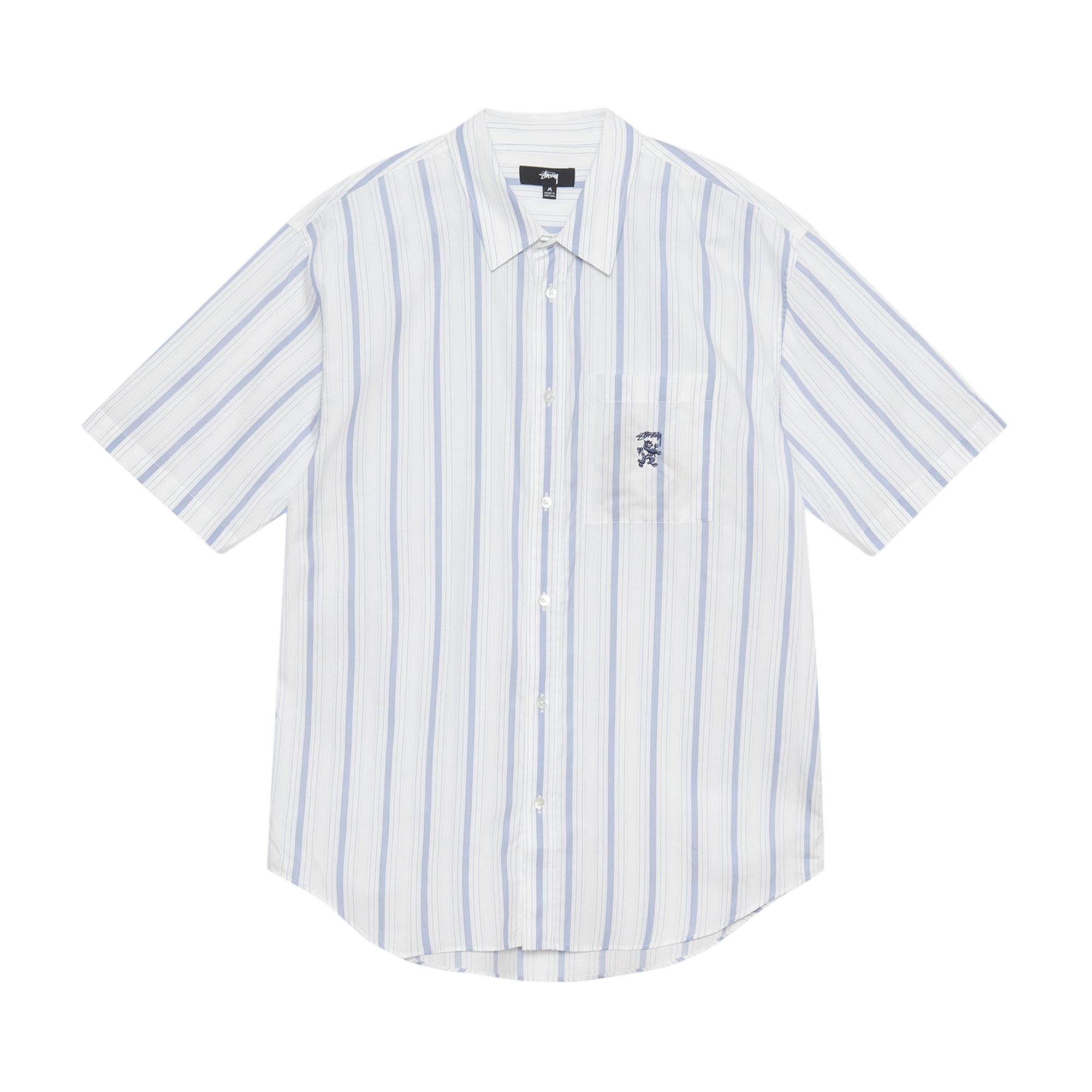 Click to view more detailed imagery on our partner's website Pre-owned Stussy Boxy Short-sleeve Shirt 'white'