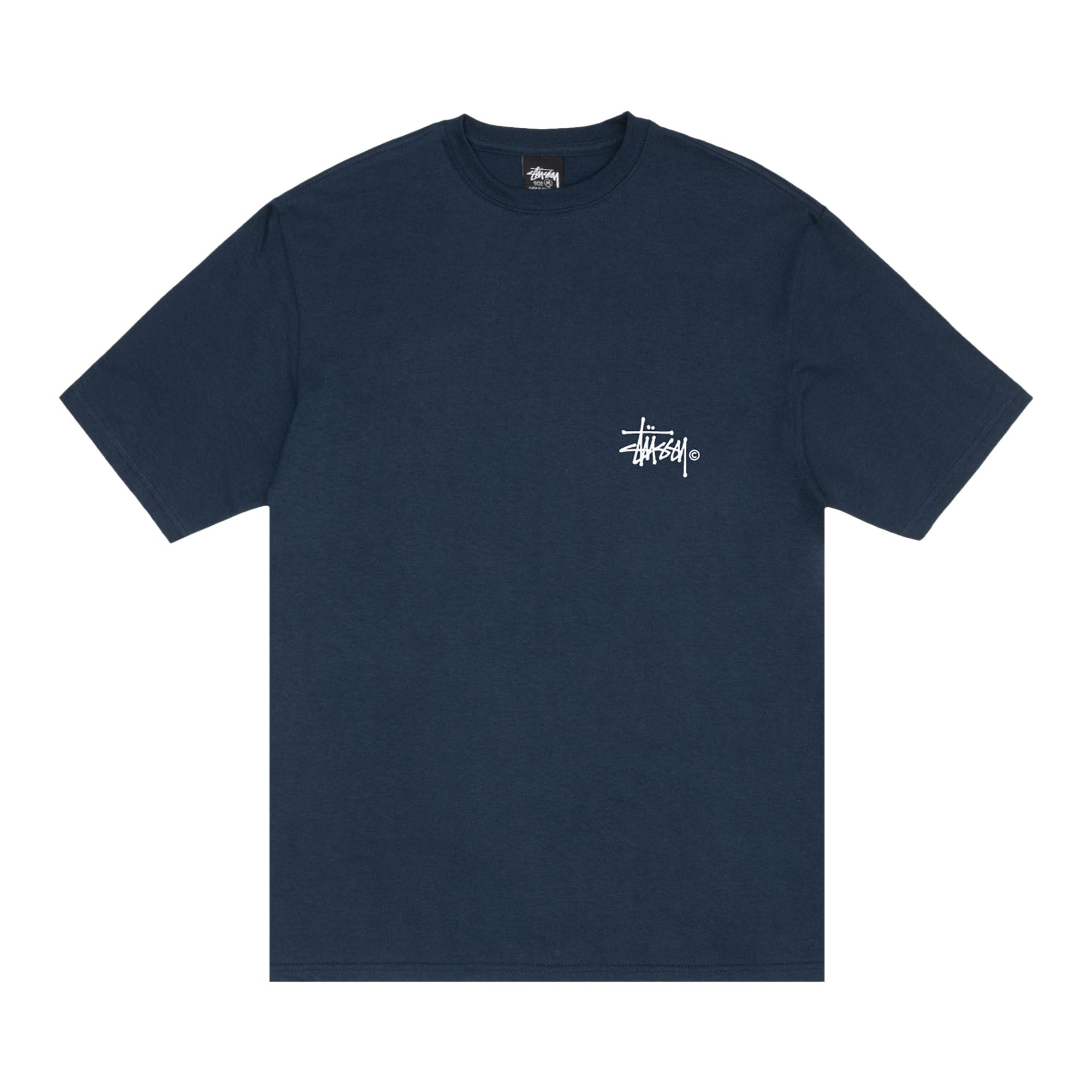 Pre-owned Stussy Grassfed Tee 'navy' In Blue
