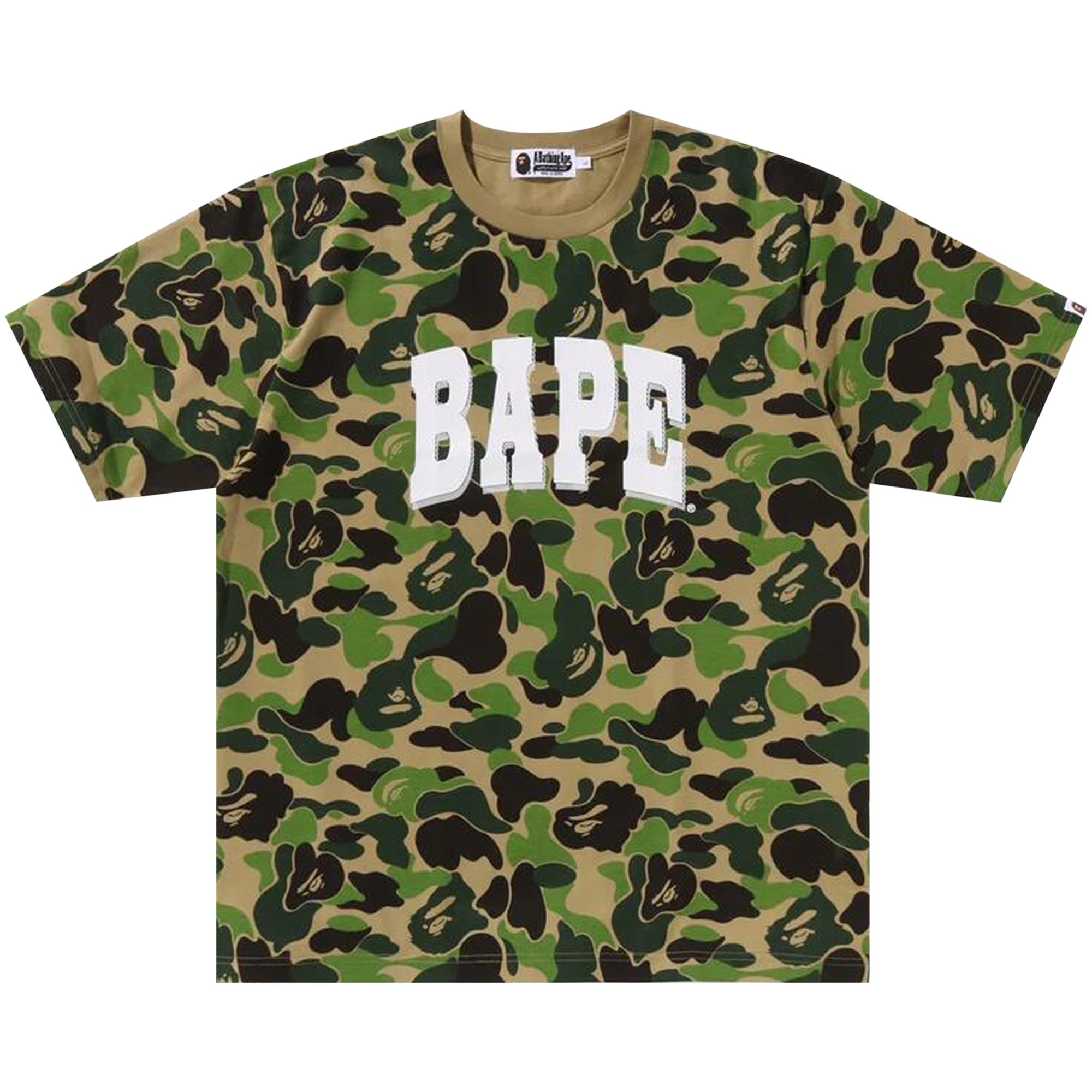 BAPE BAPE ABC CAMO RELAXED FIT LOGO TEE 'GREEN'